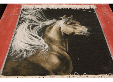 Perserteppich "Tabriz" mit Seidenkette 69x57 cm Bilderteppich