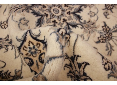 Persian carpet Nain 135x90 cm Oriental carpet Beige