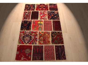 Persian carpet "PATCHWORK"  virgin wool 149x89 cm