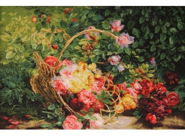 Perserteppich "Tabriz" mit Seide 73x51 cm Bilderteppich