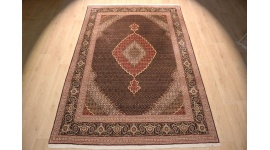 Persian carpet Tabriz Mahi 300x200 cm Black