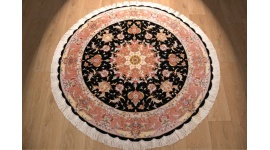 Persian carpet "Taabriz" ROUND with silk 150x150 cm