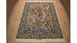 Persian carpet "Isfahan" with silk 172x115 cm