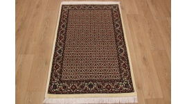 Persian carpet "Bijar" with Silk 140x95 cm oriental rug