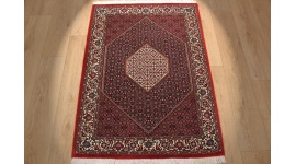 Perserteppich "Bijar" Orient Teppich mit Seide 131x96 cm