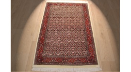 Perserteppich "Bijar" Orient Teppich mit Seide 137x91 cm