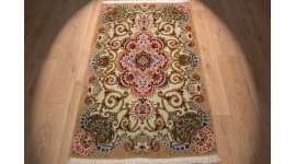 Perserteppich "Taabriz" Orientteppich mit Seide 160x100 cm