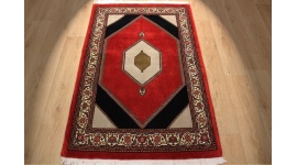 Persian carpet "Bijar" with Silk 164x108 cm