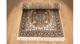 Orientteppich Läufer Kaschmir Teppich aus Seide 306x80 cm