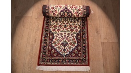Persian carpet runner "Ghom" virgin wool 188x50 cm