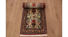 Persian carpet Runner "Waramin" with silk 155x50 cm