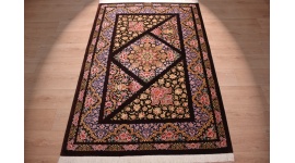 Persian carpet "Ghom" pure Silk rug 195x130 cm
