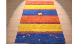 Orient Teppich "Gabbeh" reine Wolle 185x123 cm Gelb
