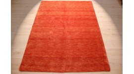 Oriental carpet "Gabbeh" pure wool 200x146 cm Orange