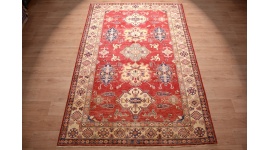 Orient Teppich "Kazak" reine Wolle 286x185 cm Rot