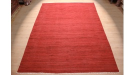 Orientteppich Kelim Wollteppich 350x250 cm Rot