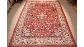 Perser Teppich Saroug Wollteppich 410x298 cm Lachs