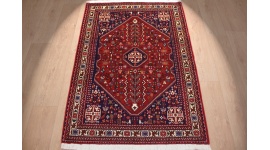 Persian carpet "Ghashghai" wool  147x105 cm Red