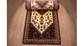 Persian carpet "Ghashghai" runner 270x65 cm Beige