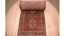 Runner Persian carpet "Bidjar" 495x72 cm Red