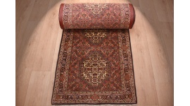 Runner Persian carpet "Bidjar" 498x76 cm Red