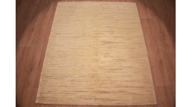 Nomadic Persian carpet Gabbeh wool 184x150 cm Beige