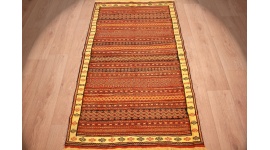 Persian Nomadic carpet Kelim pure wool 167x94 cm striped