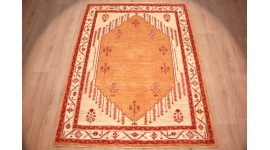 Nomadic persian wool carpet Kashkouli 198x160 cm gold