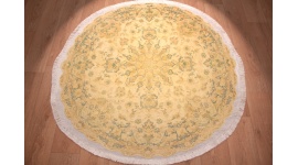 Perserteppich "Taabriz" RUND mit Seide 150x150 cm Orient Teppich