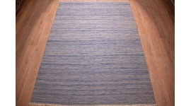 Oriental Kilim Wool 300x200 cm Sky blue