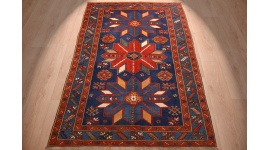 "Kazak" Teppich Orientteppich 186x126 cm Blau