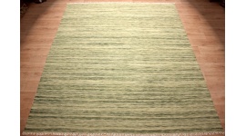 Oriental Kilim Wool 300x250 cm Green striped