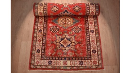 Kazak Shirwan Teppich Orientteppich Rot 296x89 cm