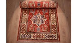 Kazak oriental carpet Runner Red 290x93 cm
