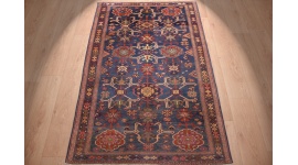 "Kazak" Teppich Orientteppich 176x112 cm Blau Alt