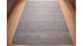 Oriental Kilim Wool 350x250 cm Grey striped