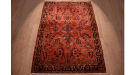 Antiker Perserteppich "Saroug" 145x102 cm Rostrot