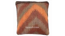 Oriental Kilim Pillow cushion natural colors & wool ca. 40x40 cm