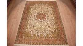 Orient Teppich Kaschmir Seidenteppich 308x217 cm Beige
