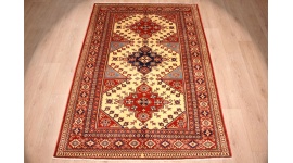 Kazak Teppich Orientteppich 225x158 cm Beige