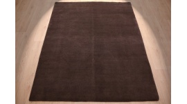 Oriental carpet "Gabbeh" pure wool 220x170 cm Brown