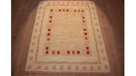 Persian carpet Loribaf pure wool 183x150 cm Light Beige