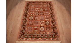 Modern persian carpet Nimbaf 155x106 cm pure wool Brown