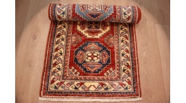 Kazak Teppich Orientteppich Läufer Rot 200x62 cm