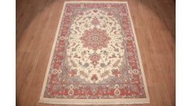 Persian carpet Tabriz with Silk 230x149 cm Beige