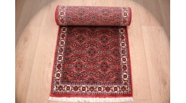 Persian carpet Bidjar very stable 197x52 cm Red