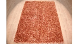 Orientteppich Schaggy handgeknüpft Langflor ca. 225x160 cm Rot
