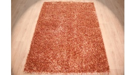 Oriental carpet Shaggy ca. 225x160 cm Red / Gold