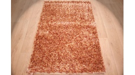 Oriental carpet Shaggy ca. 150x100 cm Red / Gold