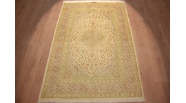 Persian carpet Gom pure Silk rug 198x132 cm